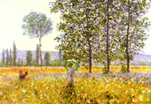 Claude Monet Fields in Spring Sweden oil painting art